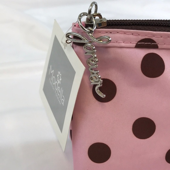 Modella Bags Modella Polka Dot Zippered Makeup Pouch Bag New Poshmark